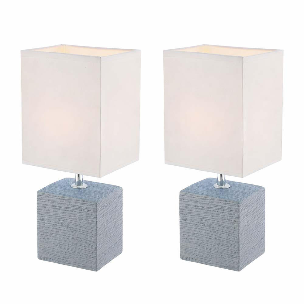 Globo Lighting Tischleuchte Grau 11x29x13 cm