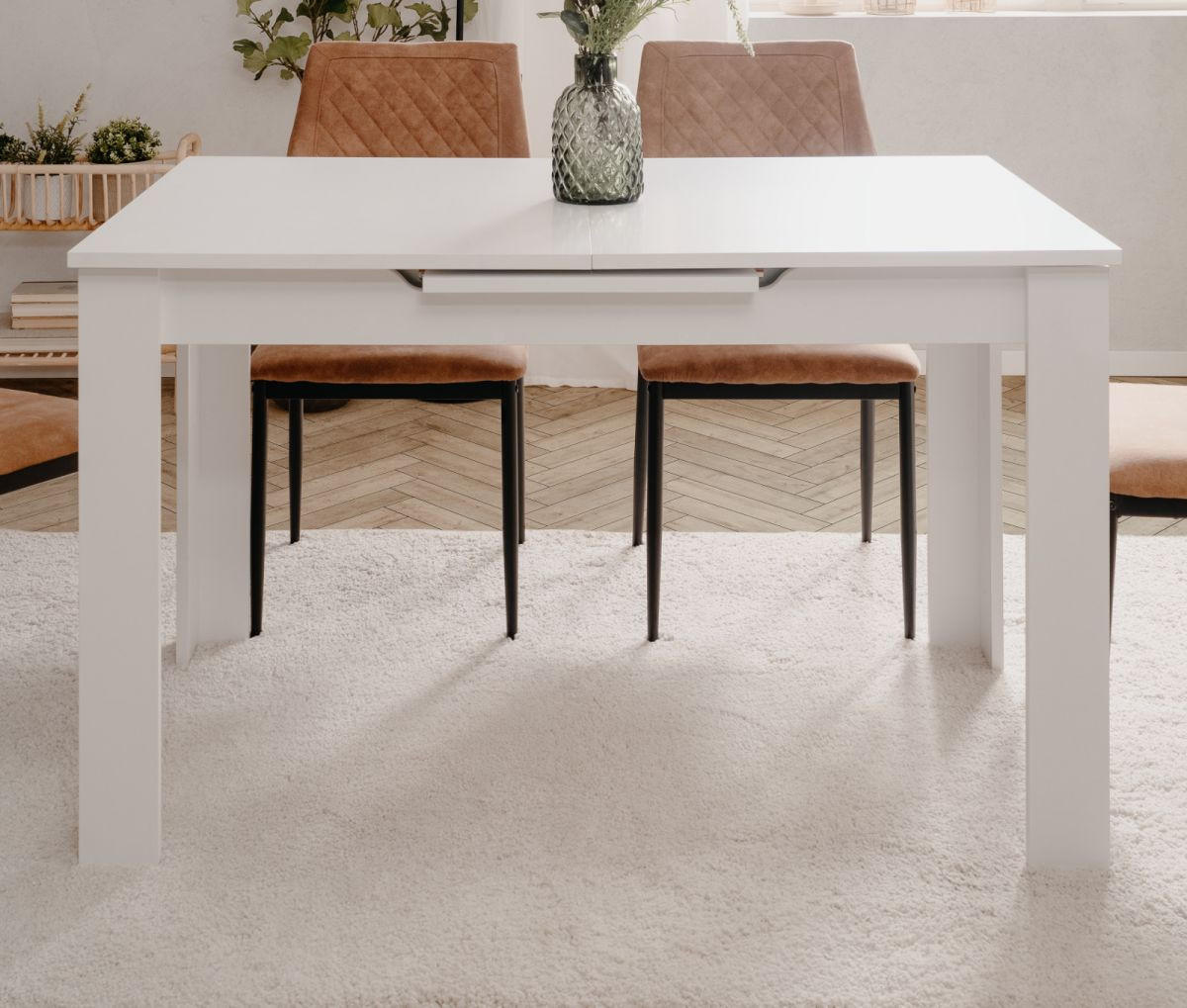 ESSTISCH weiß 125 - 165 cm, Küchentisch ausziehbar - Weiß, Holzwerkstoff (125/75/75cm) - Furn.Design