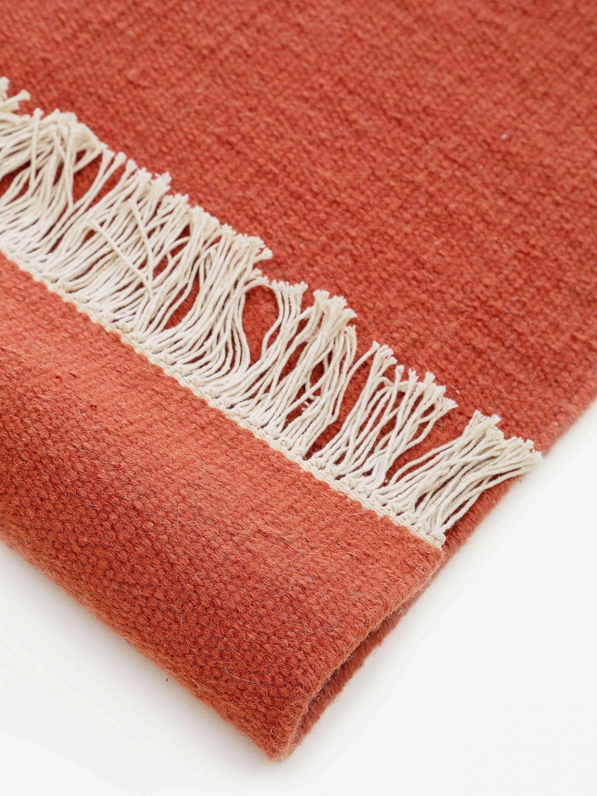 TEPPICH Wollteppich Liv Orange - Orange, Textil (70/1cm) - KUNSTLOFT
