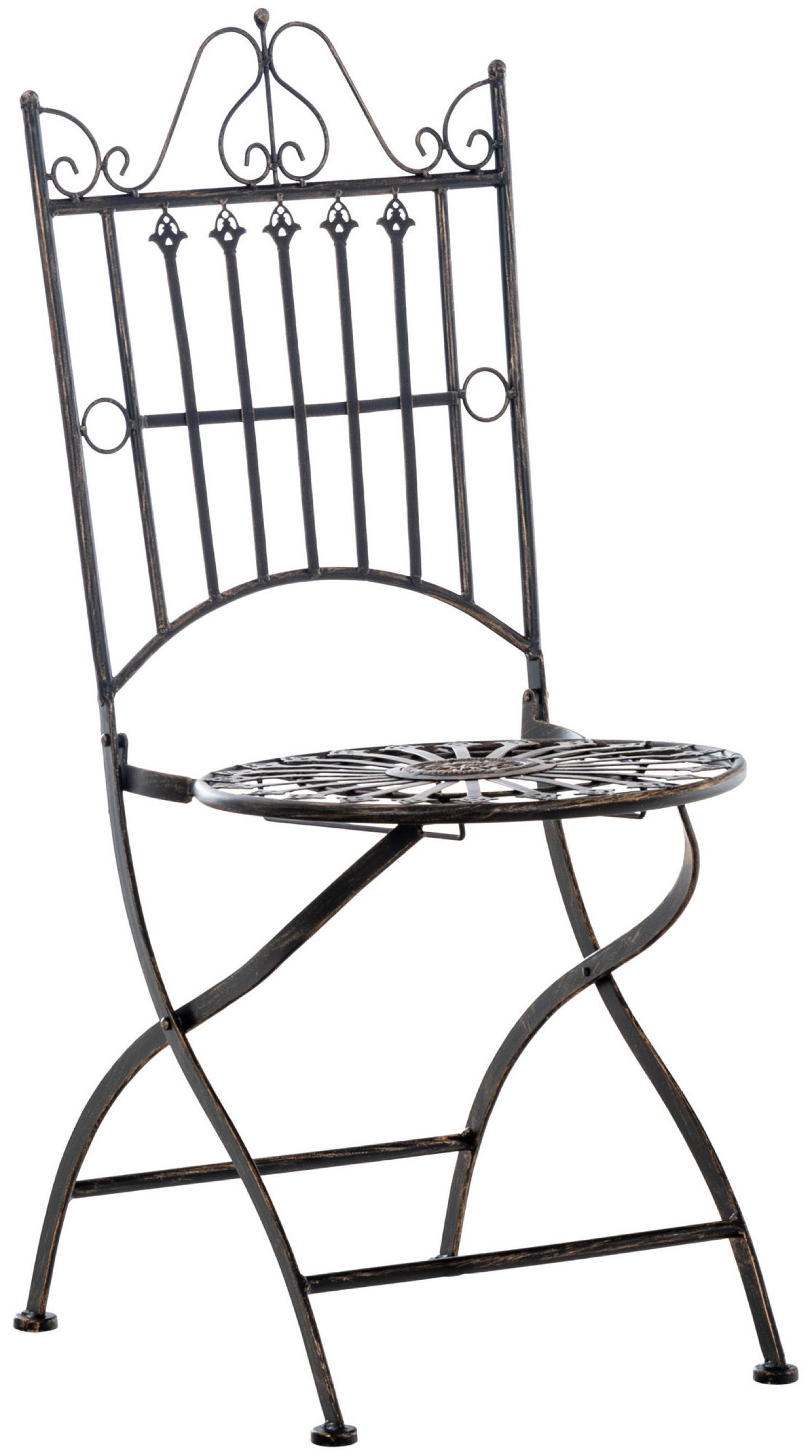 GARTENSTUHL Sahdo bronze - Braun, Metall (39/53/94cm) - TPFGarden