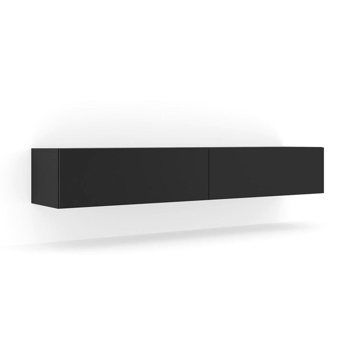 TV STOLÍK Bali Matná čierna - čierna, kompozitné drevo (180/30/40cm) - Petits-meubles