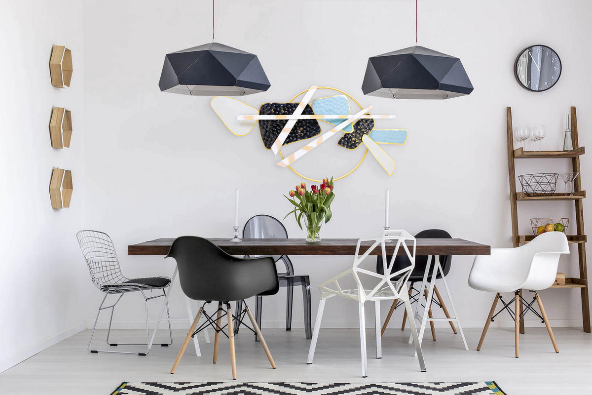WANDDEKO Blau 124/71 cm - Blau/Schwarz, Metall (5.05/71/9cm) - KUNSTLOFT