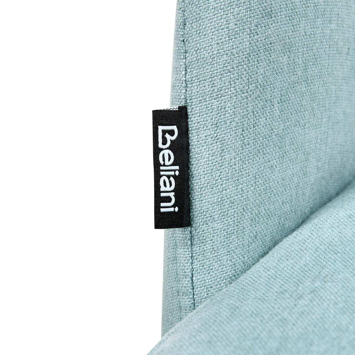 ESSZIMMERSTUHL 2er-Set Hellblau Penny - Blau/Schwarz, Textil (46/76/50cm) - Beliani