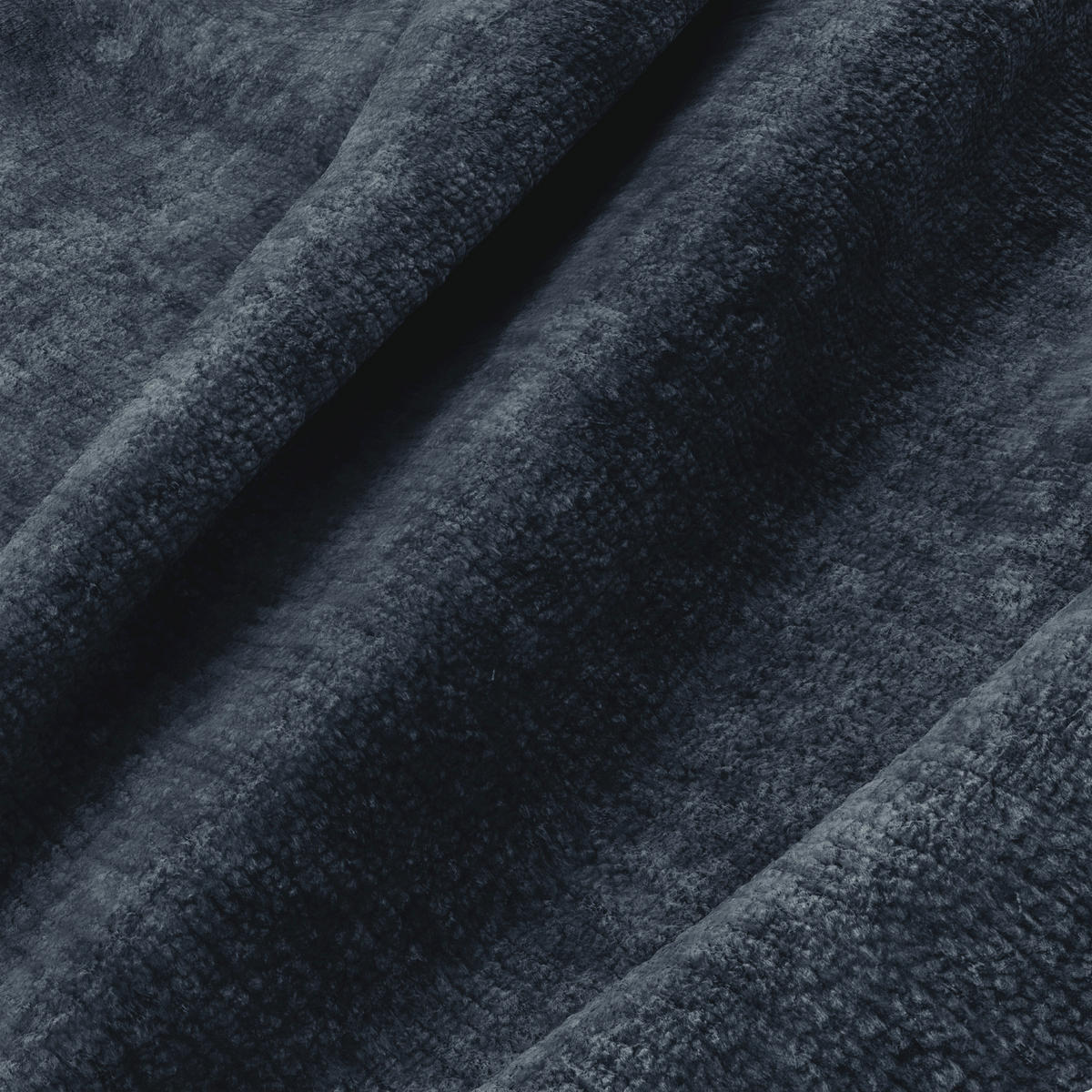 ECKSOFA (links) COCOON Geprägter Samt Mineralblau 230cm - Blau/Dunkelblau, Textil (230/155cm) - Premium Interiors