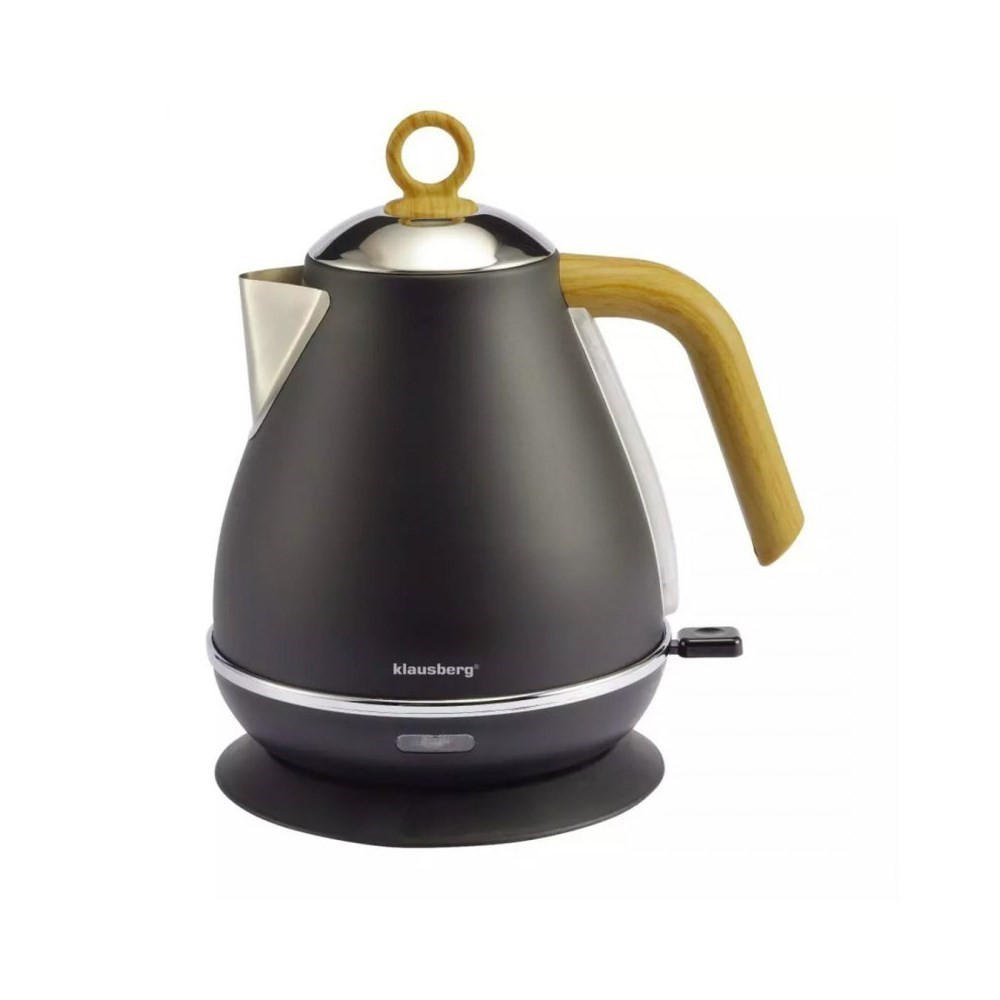 WASSERKOCHER ELEKTRISCH Schwarz 21/17/25 cm KB7706 - Schwarz, Metall (17/25/21cm) - Klausberg 