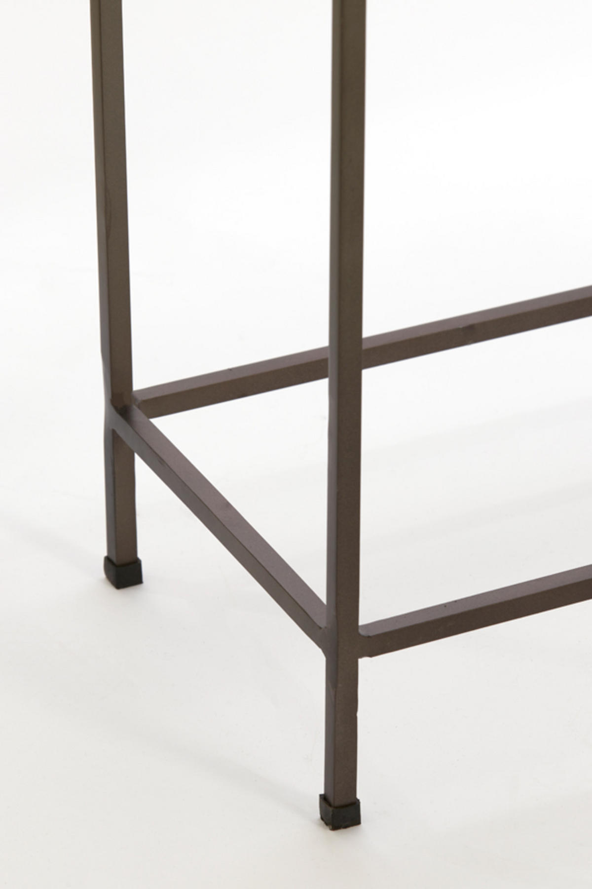 SIDE Morena Braun 140/25/82 cm 2er-Set - Braun, Metall (140/25/82cm) - Light & Living