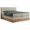 BOXSPRINGBETT BELLISSIMO KING 180/200 Beige Velvet - H3 - Beige, Holz/Textil (180/200cm) - MKS