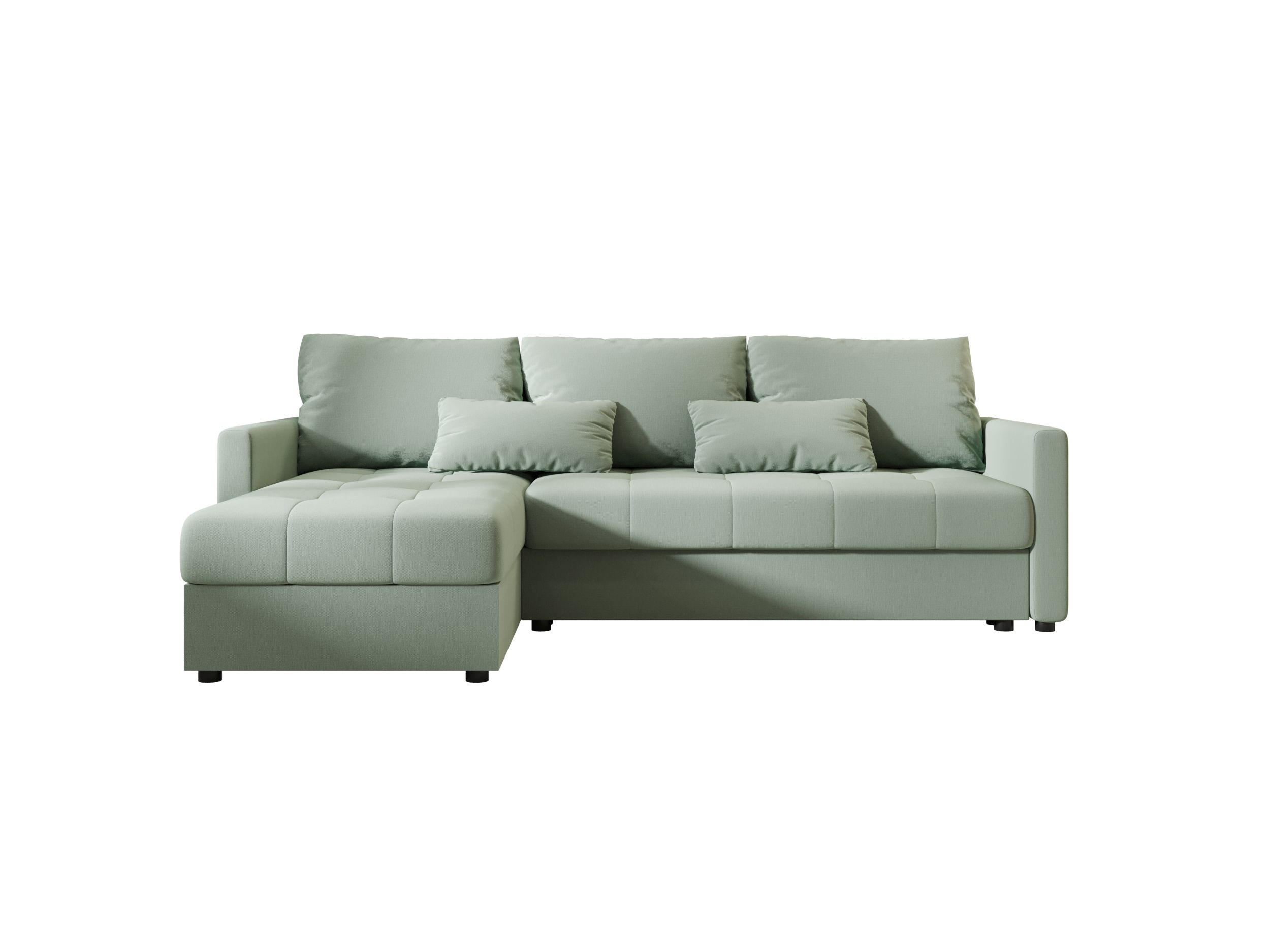 ECKSOFA MOS L BIS Cosmic 16 Links mit Schlaffunktion - Hellgrün, Textil (220/143cm) - Bedante