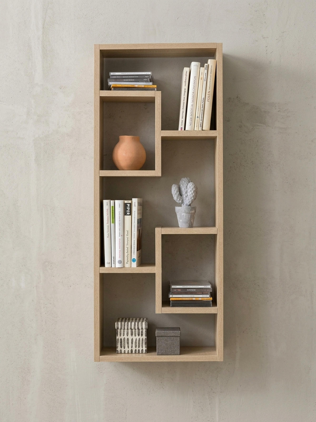 WANDREGAL ITTER Spanplatte Freischwebend Modern, Beige 36x15x90 cm - Beige, Holz (36/90/15cm) - KADIMA DESIGN