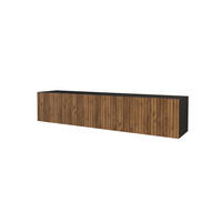 LOWBOARD KITO-W 2x100x40x41 cm - Schwarz / Katania - Eiche Wotan, Holzwerkstoff (200/40/41cm) - ALTDECOR