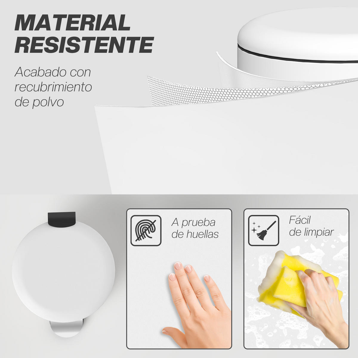 ABFALLEIMER Creme 1 Stück - Creme, Metall (30/63.5/36cm) - GiPP