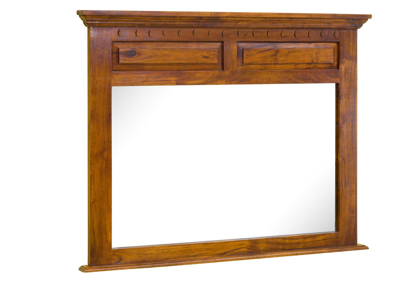 SPIEGEL Akazie 110x6x87 honig lackiert OXFORD #0328 - Braun, Holz (110/87/6cm) - Massivmoebel24
