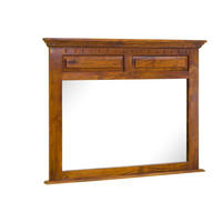 SPIEGEL Akazie 110x6x87 honig lackiert OXFORD #0328 - Braun, Holz (110/87/6cm) - Massivmoebel24