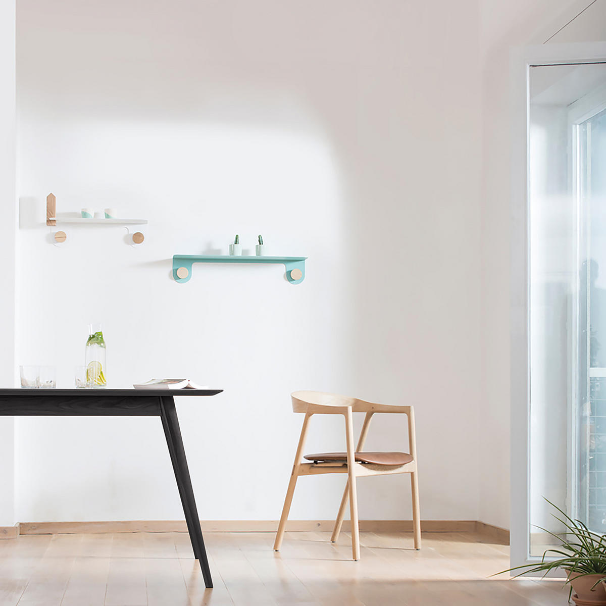 MASSIVER ESSTISCH - Massivholz - Eschefarben, Holz (90/180/75cm) - home24