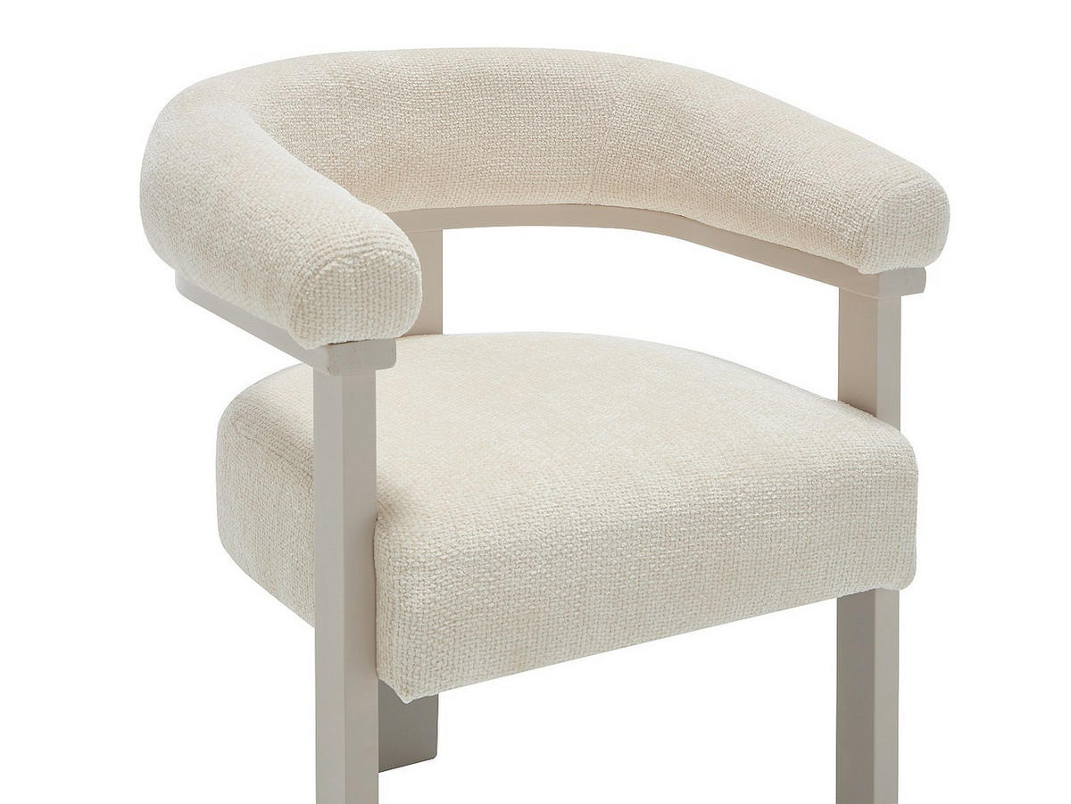 STUHL - 64 cm x 60 cm - holz - cremefarben Livelia - Creme, Holz/Holzwerkstoff (64/78/60cm) - Vente-Unique