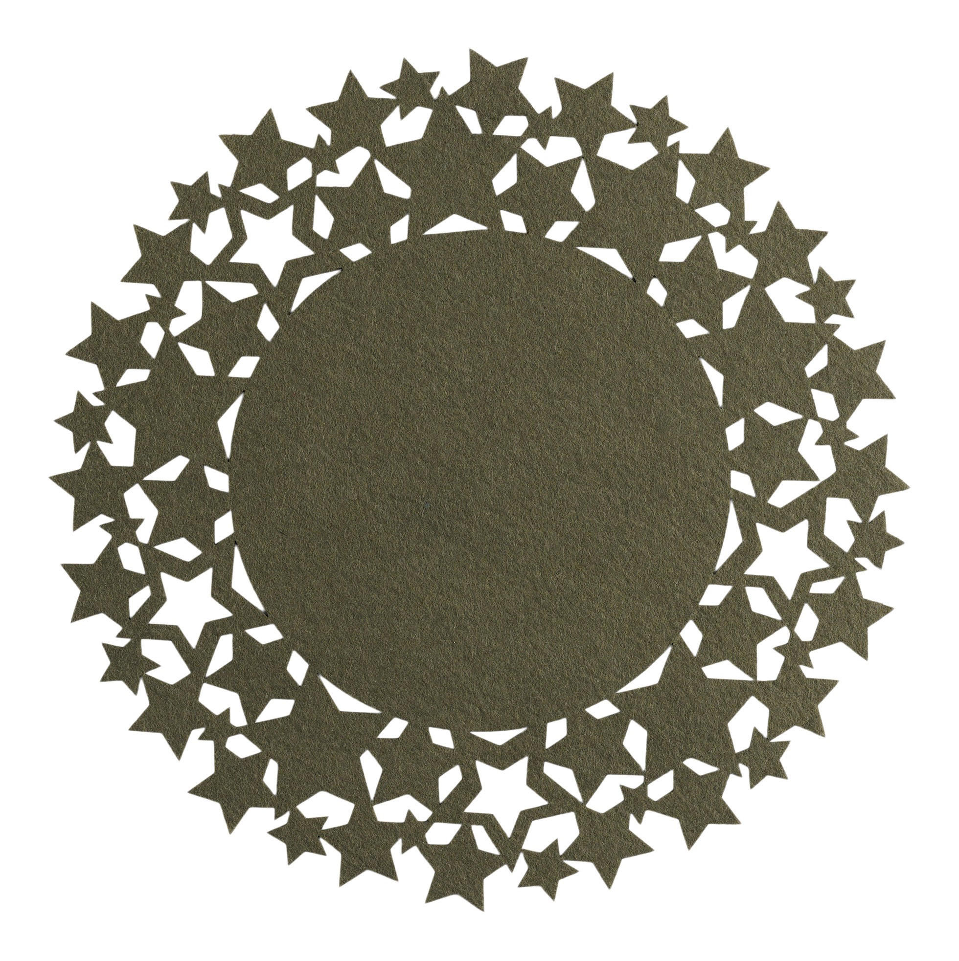 DEKORATIVES TISCHSET Stille - Hellgrün, Textil (38cm) - home&you