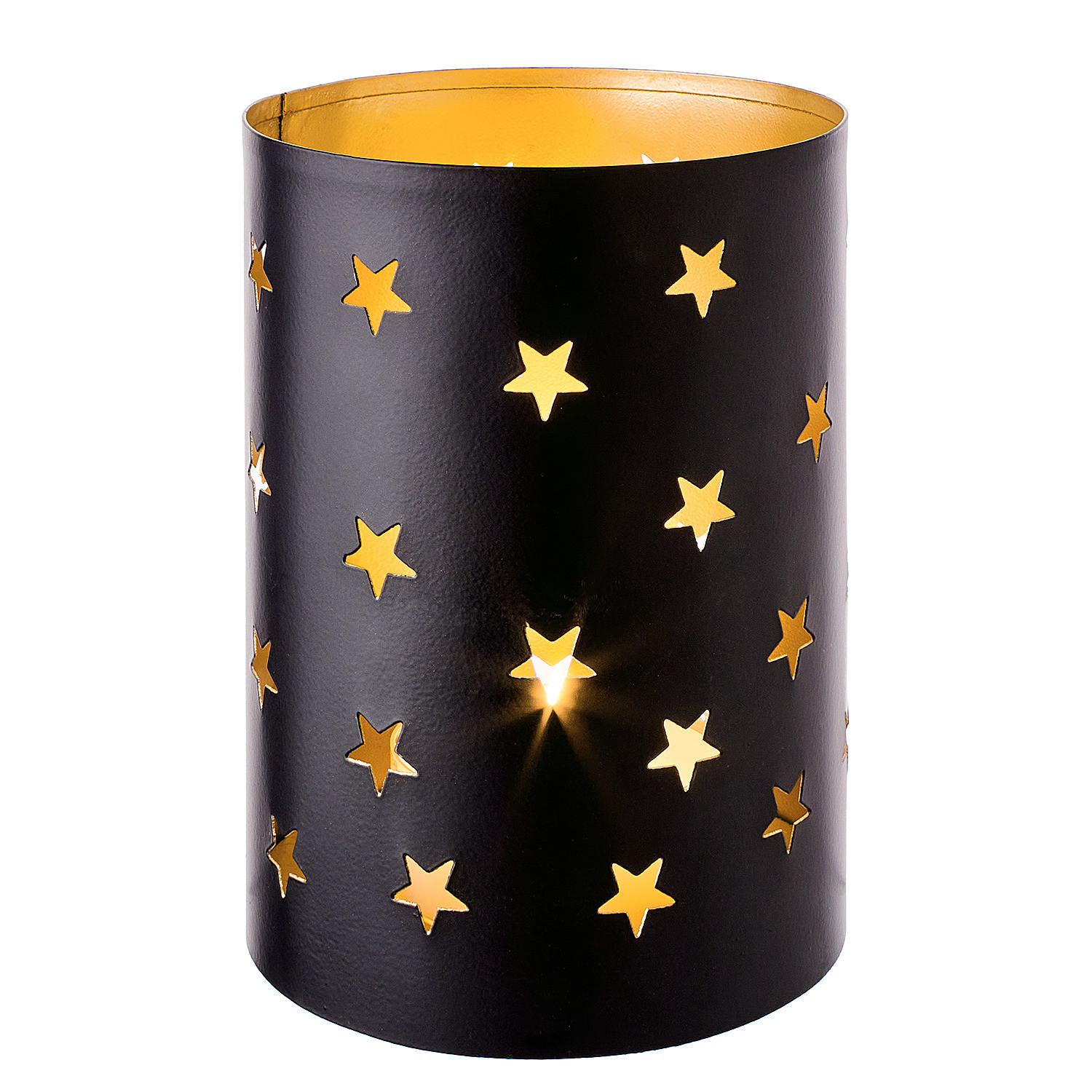 Butlers Windlicht Schwarz 10x15x10 cm