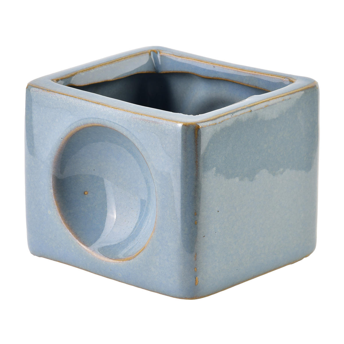 DUFTLAMPE Basic Blau 9.5/7.5/8.5 cm Keramik - Hellblau, Keramik (8.5cm) - Mondex