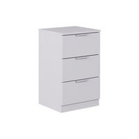 NACHTTISCH Fino Weiß 37.6 x 61.8 cm mit 3 Schubladen - Weiß, Holzwerkstoff (37.6/61.8/35cm) - Vicco