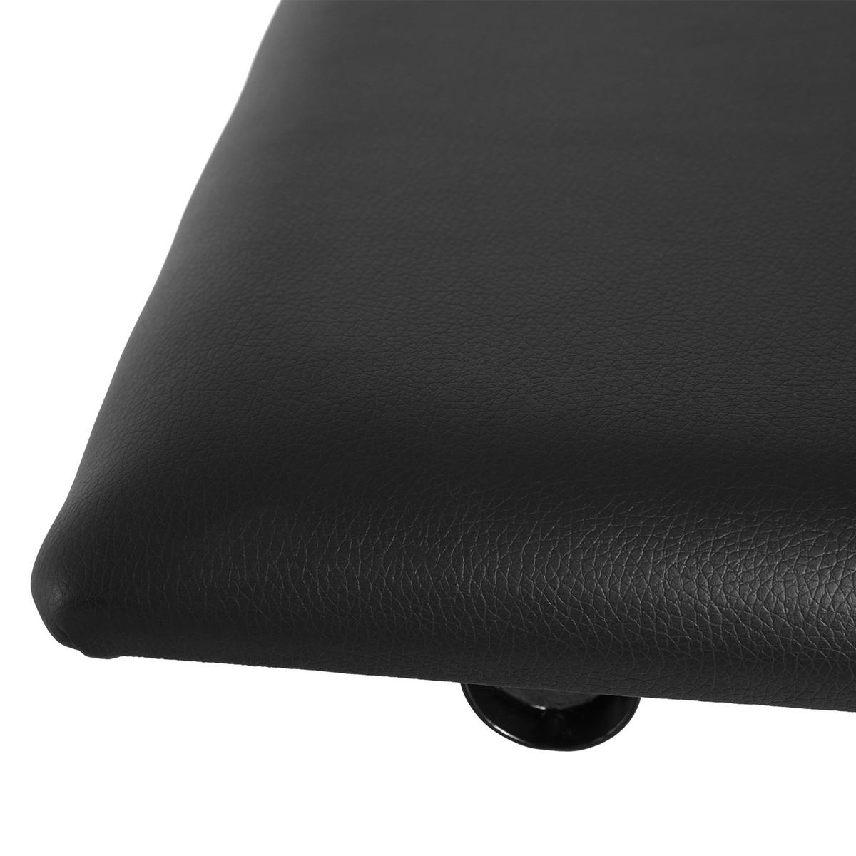 KLAVIERHOCKER DE-07187 X-Form, höhenverstellbar, bis 100 kg Schwarz - Schwarz, Metall (29/47/39cm) - ComfortXL