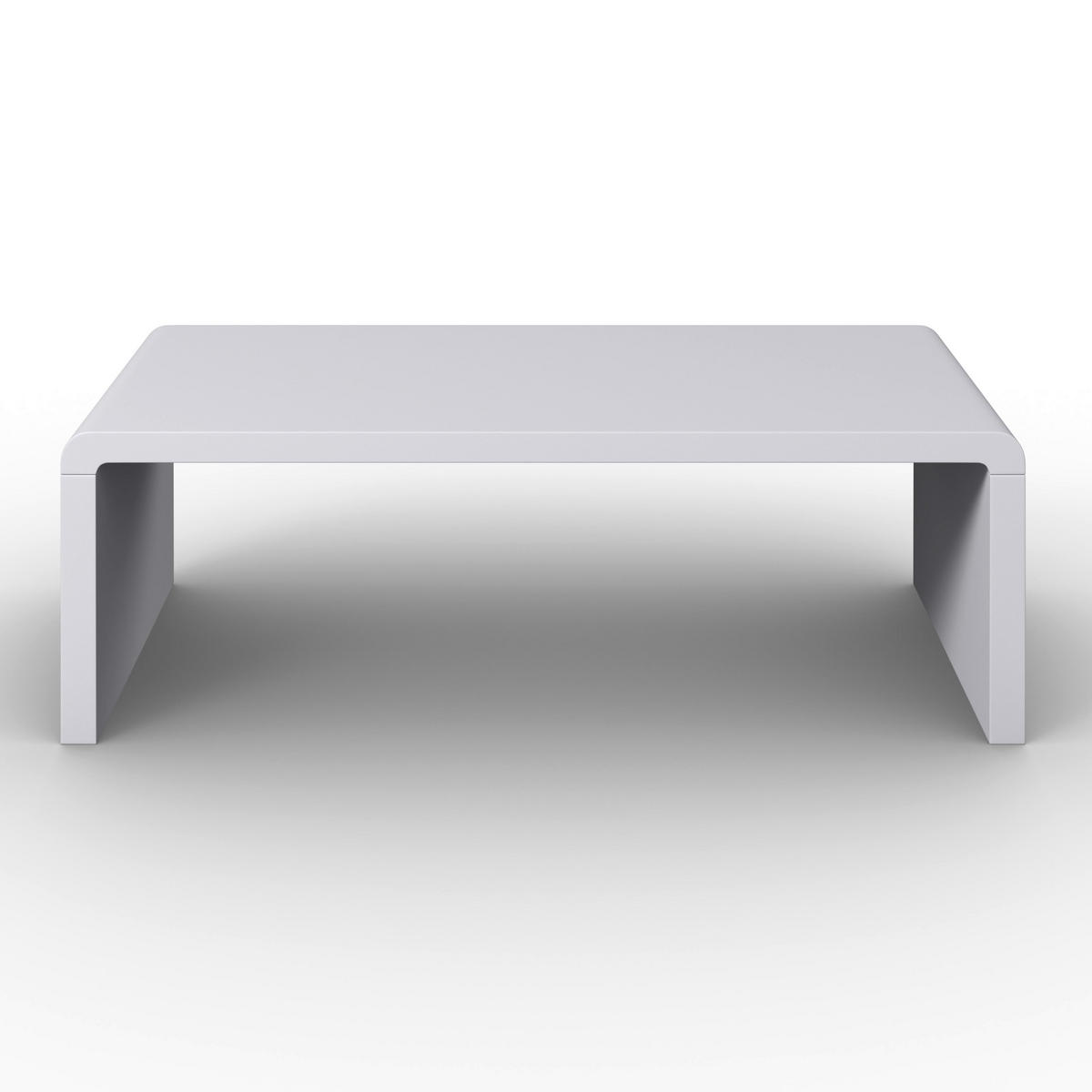 COUCHTISCH Linea Weiß MDF 110/38/50 CM - Weiß, Holzwerkstoff (50/110/38cm) - Bessagi Home