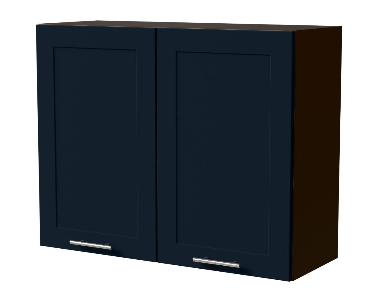 HÄNGESCHRANK Oslo W3/90 Lava / Indigo Matt 90 / 32,5 / 72cm - Dunkelgrau/Dunkelblau, Holz/Holzwerkstoff (90/72/32.5cm) - Feldmann-Wohnen