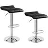 BARHOCKER 2er Set, aus PU-Kunstleder Metall - Schwarz, Metall (39/83/39cm) - Woltu