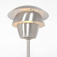 TISCHLEUCHTE Bordlampe Silber Metall - Silberfarben, Metall (18/18/31cm)
