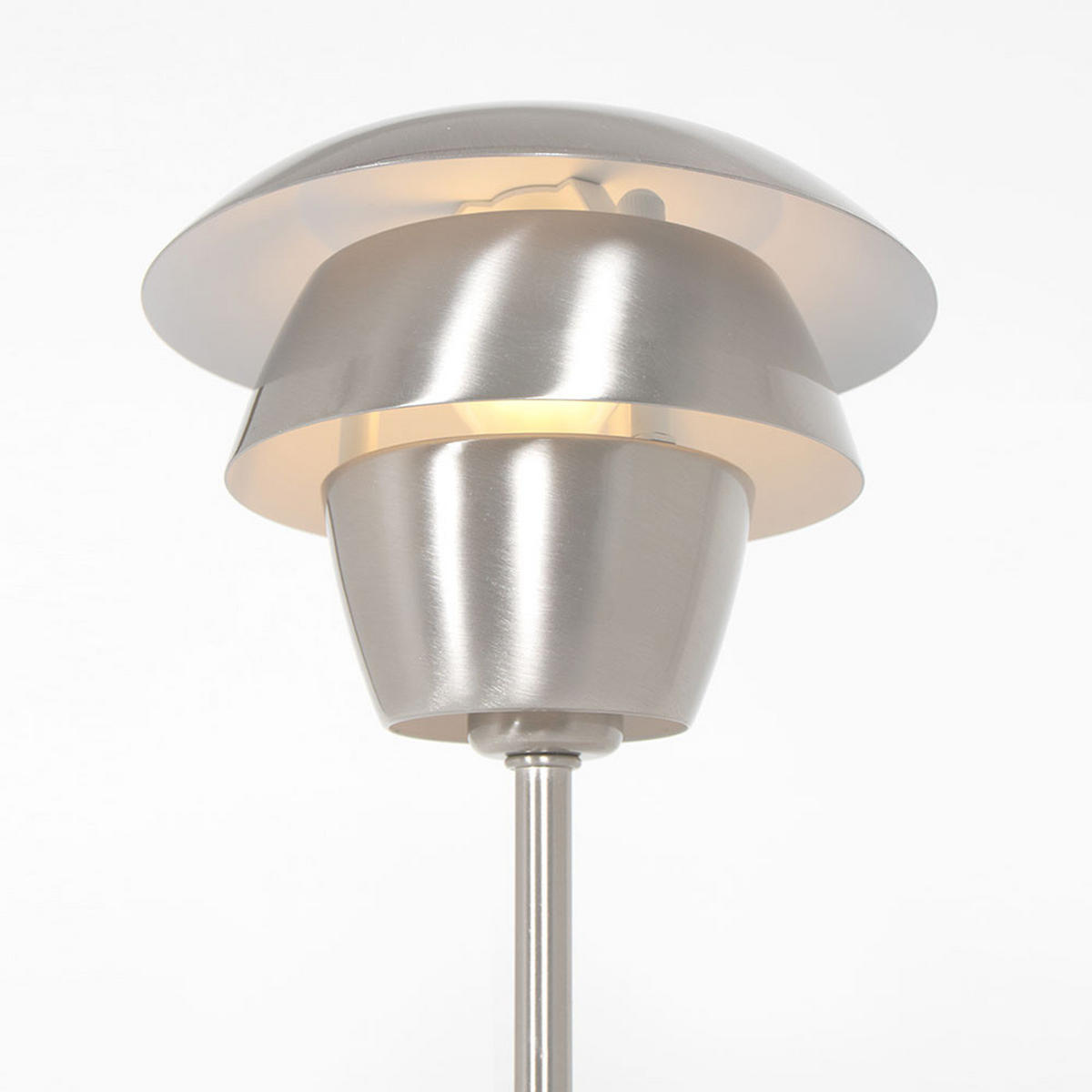 TISCHLEUCHTE Bordlampe Silber Metall - Silberfarben, Metall (18/18/31cm)