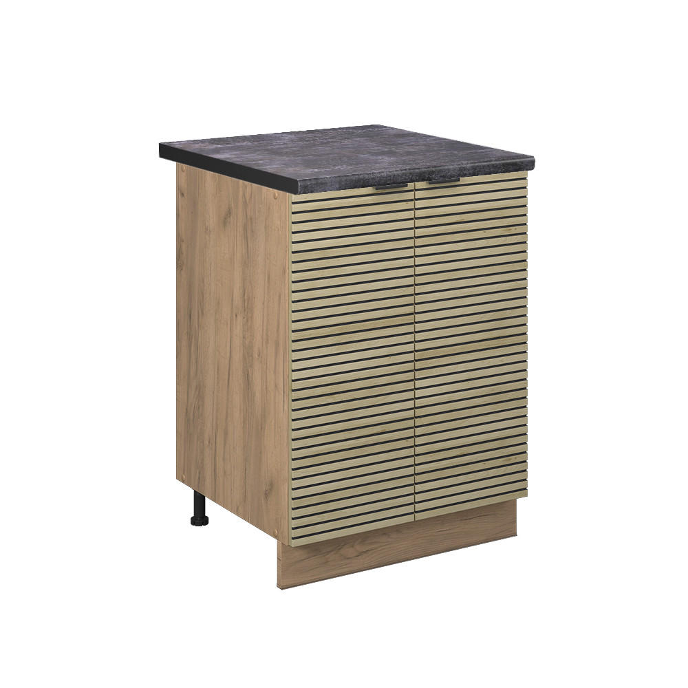 Vicco KÜCHENUNTERSCHRANK Eiche, Honigeiche 60cm × 60cm × 82cm