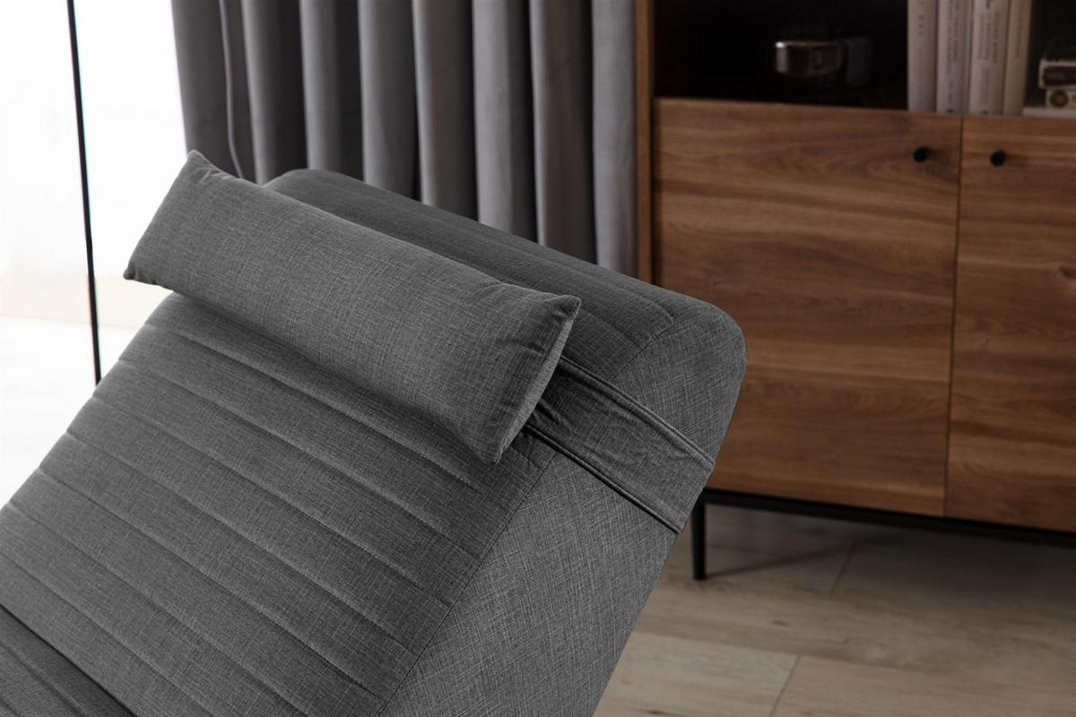 RELAXLIEGE Abramo In Lisbon - Schwarz, Holzwerkstoff/Textil (73/80/170cm) - Fun Möbel
