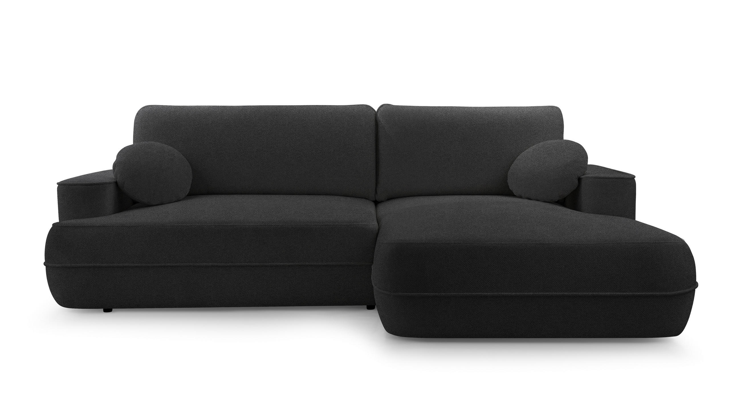 AX Living Eckcouch Schwarz 267x168 cm