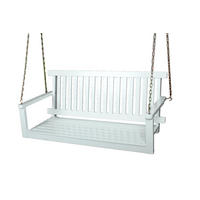 GARTEN-HÄNGEBANK Amelie Hängebank - Weiß, Holz (130/56/63cm) - DELUKE