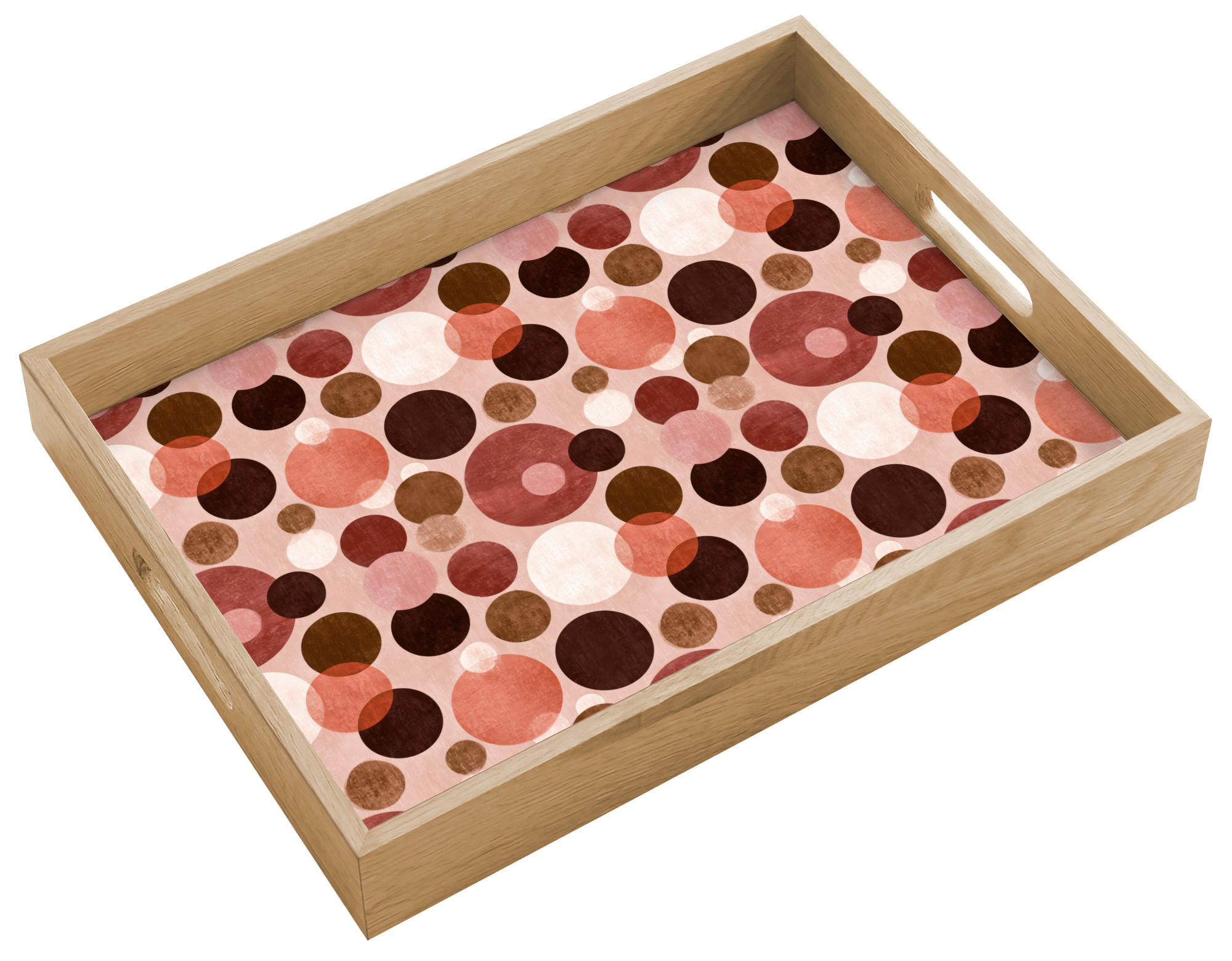 OnlyWow SERVÍROVACÍ PODNOS Kruhy - moderní - barevné 40x30 cm
