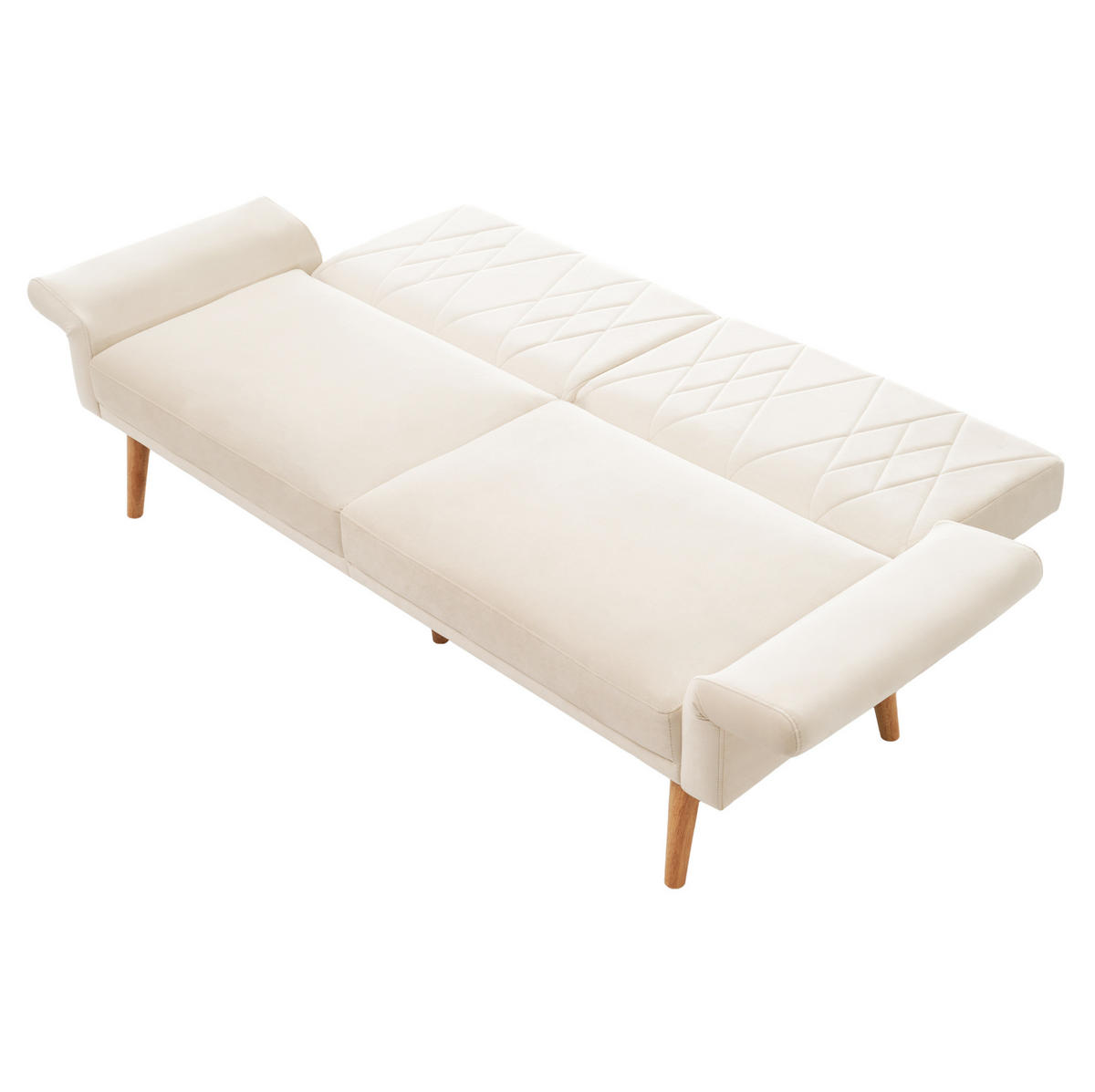 SCHLAFSOFA 180/75/82 cm in Beige – mit verstellbaren Rückenlehnen - Beige, Textil (82/75/180cm) - BEAOK