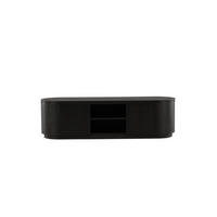 TV-LOWBOARD FJALLBACKA Schwarz 160x48x45 cm - Schwarz, Holzwerkstoff (160/45/48cm) - FURNLUX