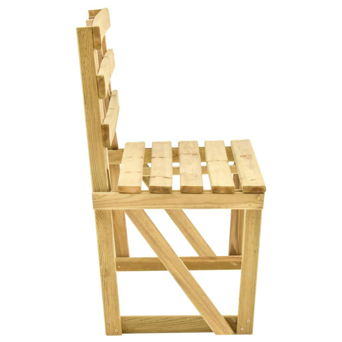 GARTENBANK 120 cm Kiefernholz Imprägniert - Grün, Holz (120/90/50cm) - furnicato