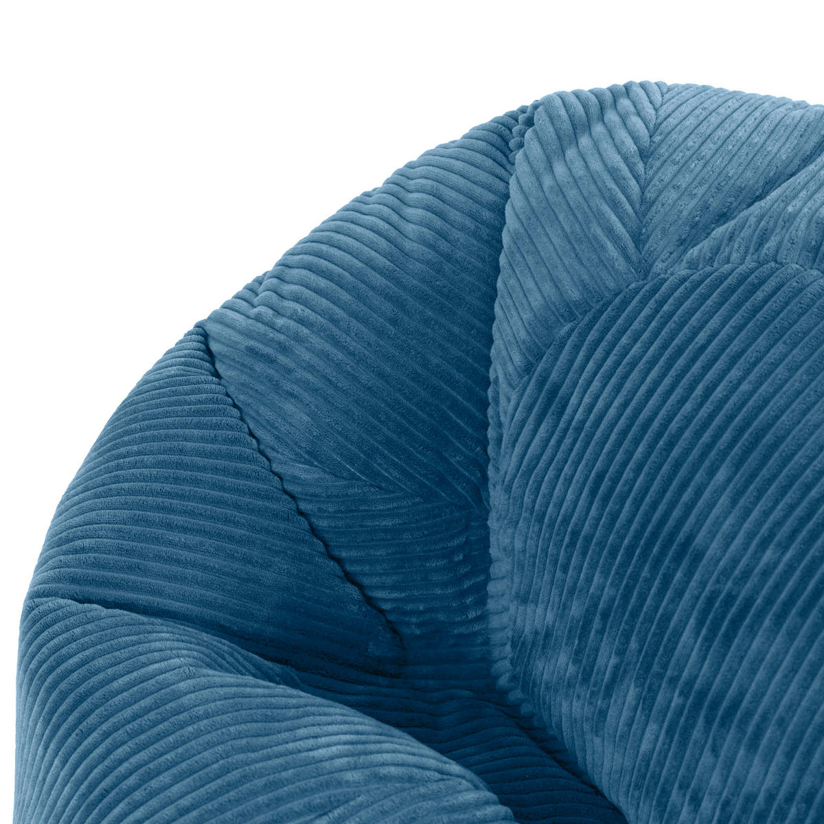SITZSACK mit Hocker Kingston XXL - Blau, Textil (92/52/92cm) - icon