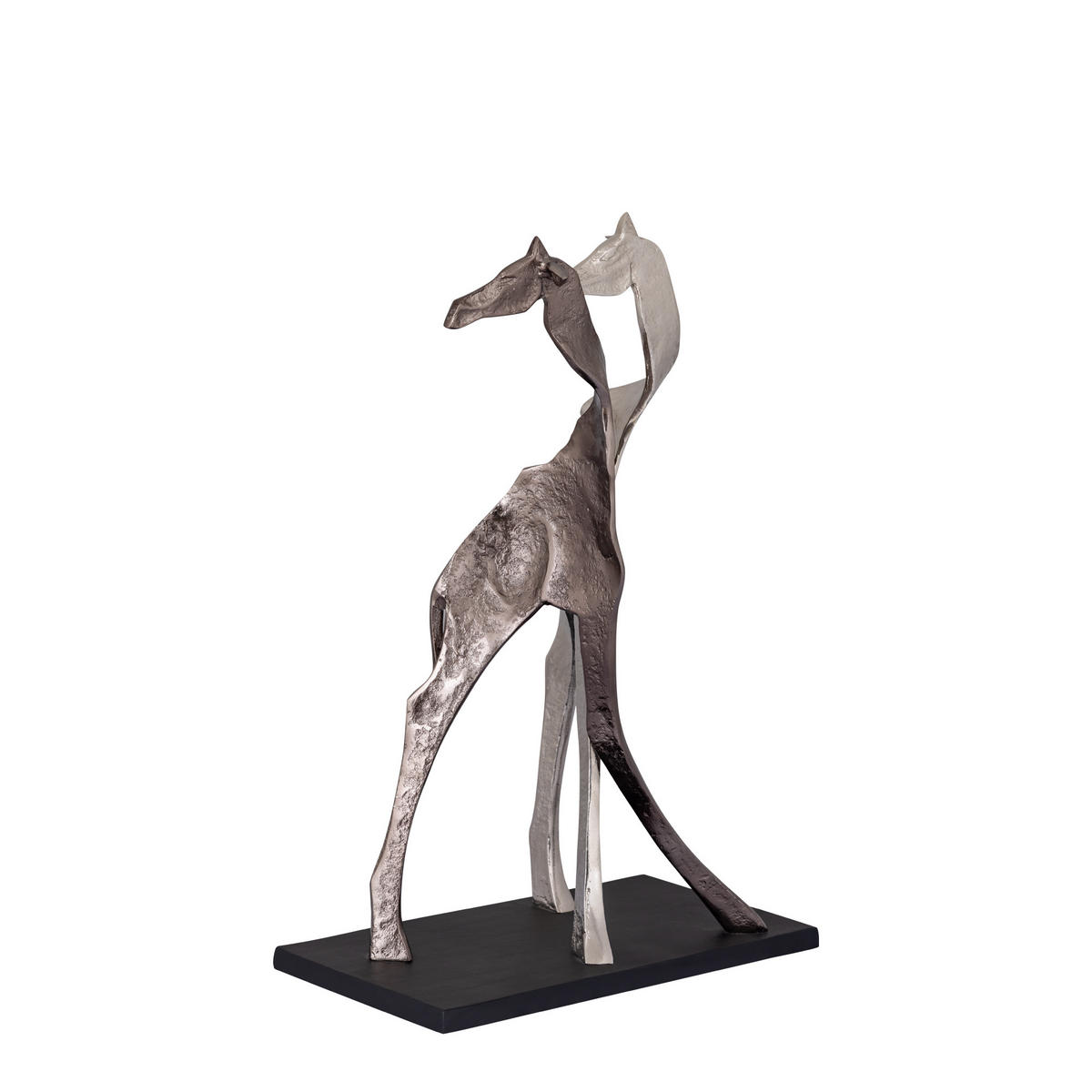 SKULPTUR Skye Schwarz 42/22/65cm - Schwarz, Metall (22/65/42cm) - PTMD Collection