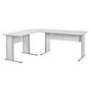 ECKSCHREIBTISCH Lion  75x205x155 cm Kurze Seite links Lichtgrau - Grau, Holz (55/205/75cm) - PROREGAL