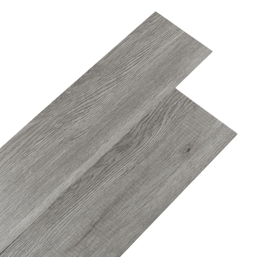VINYLBODEN 5m²/36-TLG. selbstklebend PVC - Dunkelgrau, Kunststoff (0.2/91.5/15.2cm) - Livingandhome