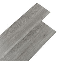 VINYLBODEN 5m²/36-TLG. selbstklebend PVC - Dunkelgrau, Kunststoff (0.2/91.5/15.2cm) - Livingandhome