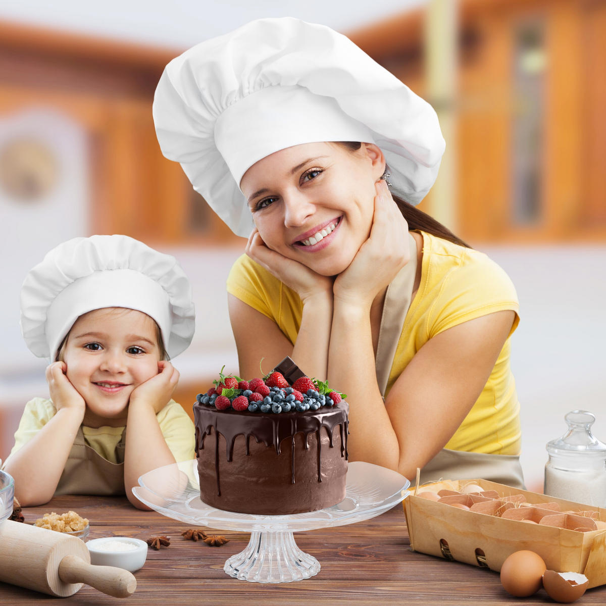 TORTENPLATTE - Transparent, Kunststoff (29/10/29cm) - Relaxdays