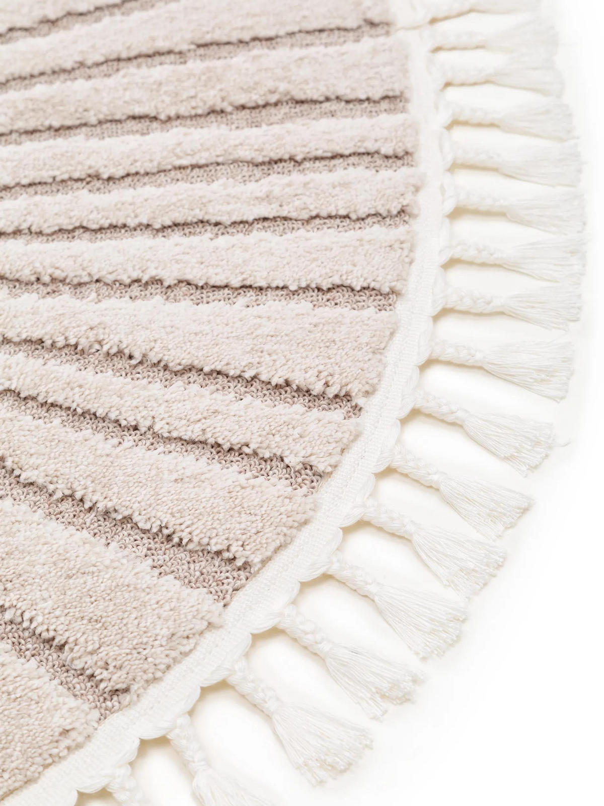 DĚTSKÝ koberec Momo Béžová ø 120 cm - béžová, textil/přírodní materiály (120/120cm) - Lytte