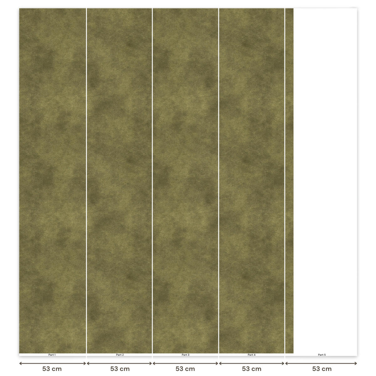 TAPETE - Textur - Abstrakt - Grün - 220x280 cm - Olivgrün, Papier (220/280cm) - OnlyWow