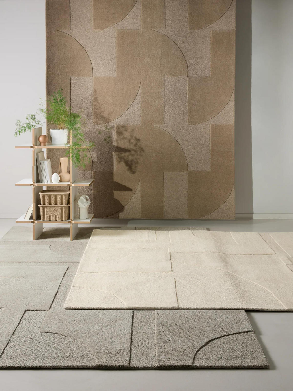 WOLLTEPPICH Logan Hellgrau 200x300 cm - Hellgrau, Textil (200/300cm) - benuta Pure