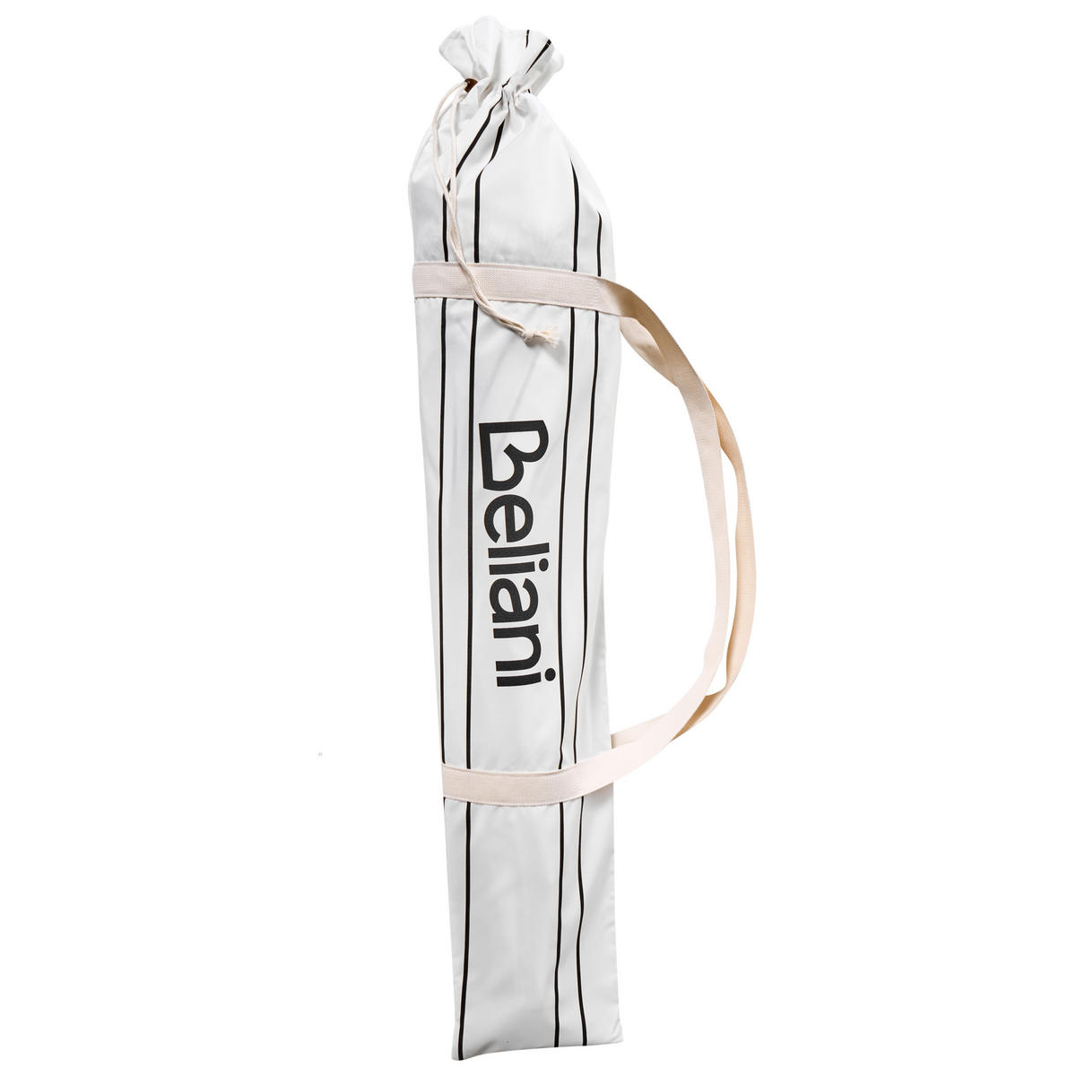 SLUNEČNÍK 155 cm Bílý/Černý Mondello - bílá/černá, dřevo (155/155cm) - Beliani
