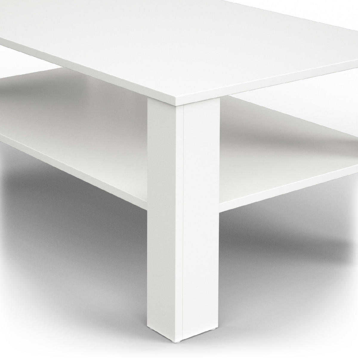 COUCHTISCH Weiß 100 x 60 cm - Weiß, Holzwerkstoff (60/100/42cm) - Vicco