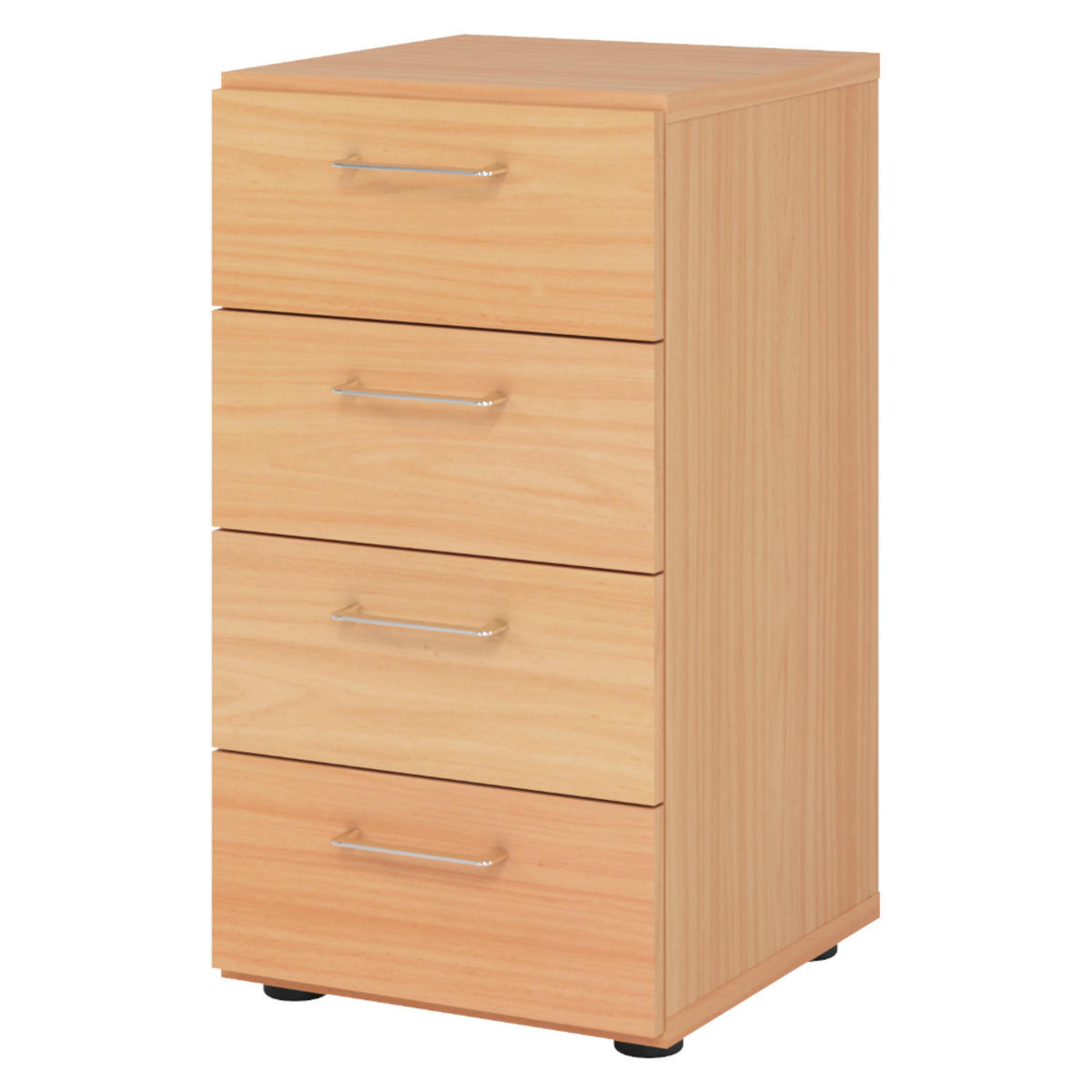 SCHUBLADENSCHRANK - 4 Schübe 42/40/74,8 cm in Buchefarben - Buchefarben, Holzwerkstoff (40/74.8/42cm) - bümö