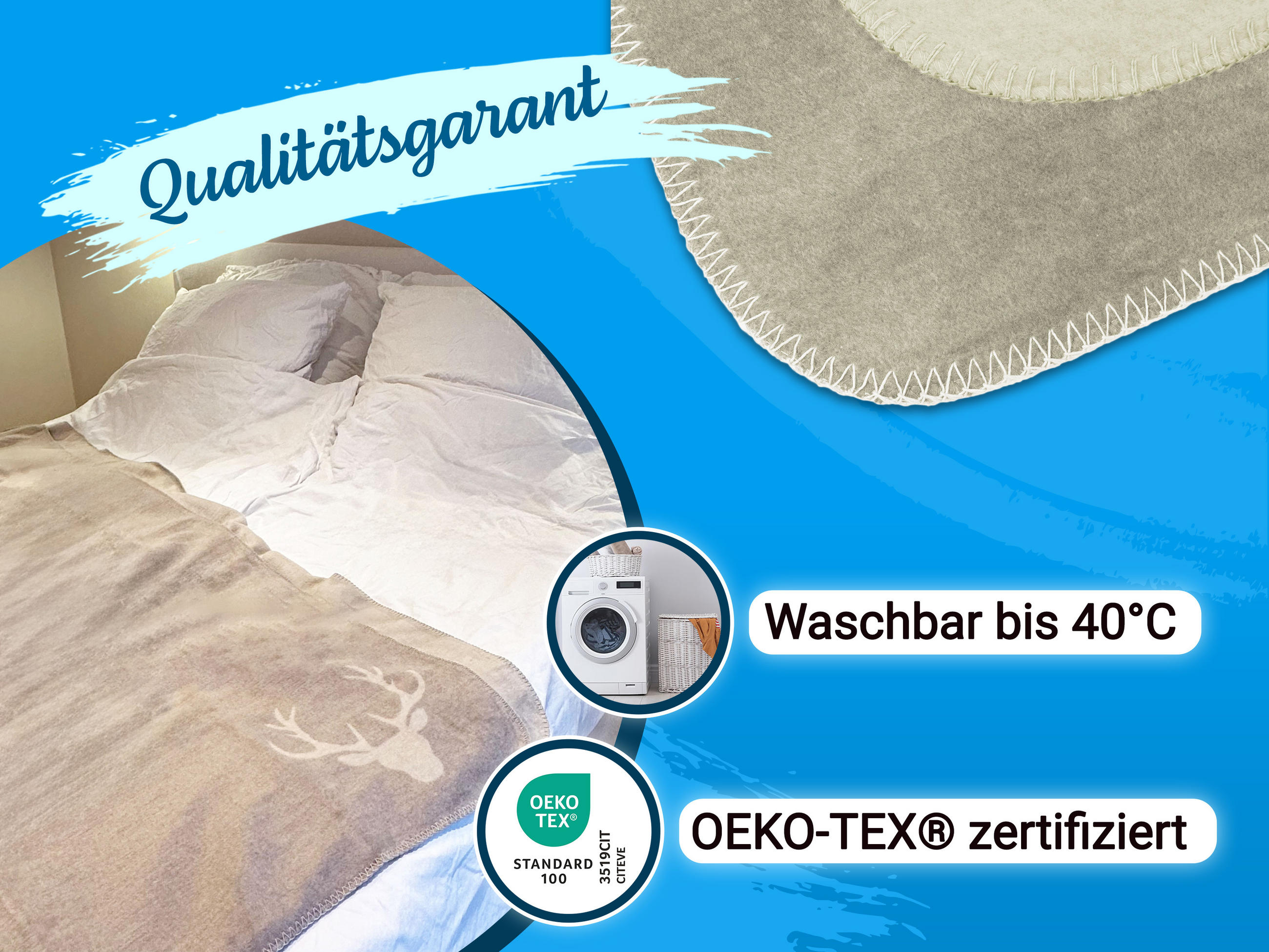 KUSCHELDECKE, 150x200 cm, 60% Baumwolle, 40% Polyacryl, Braun - Braun, Naturmaterialien (150/200cm) - Zollner